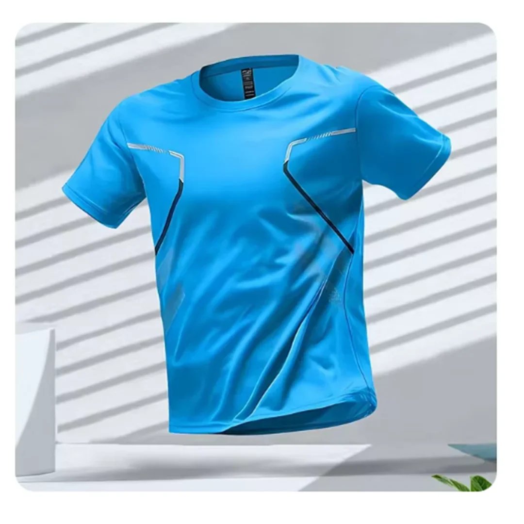 Men's Athletic Gym T-Shirt - Blue