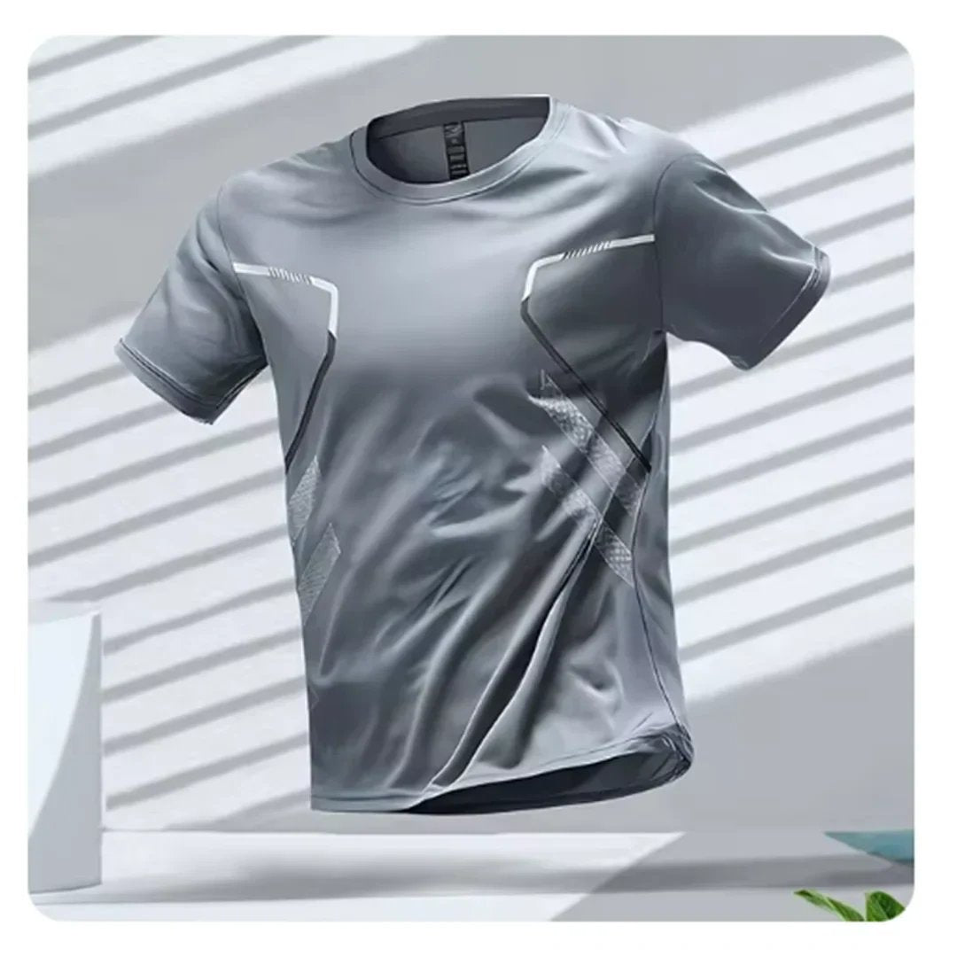 Men's Athletic Gym T-Shirt - Gray