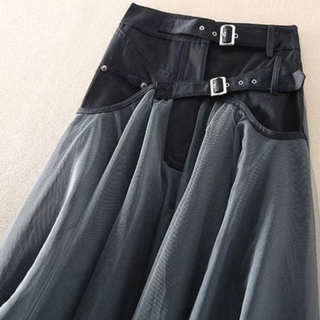 Women's High-Waisted Midi Skirt