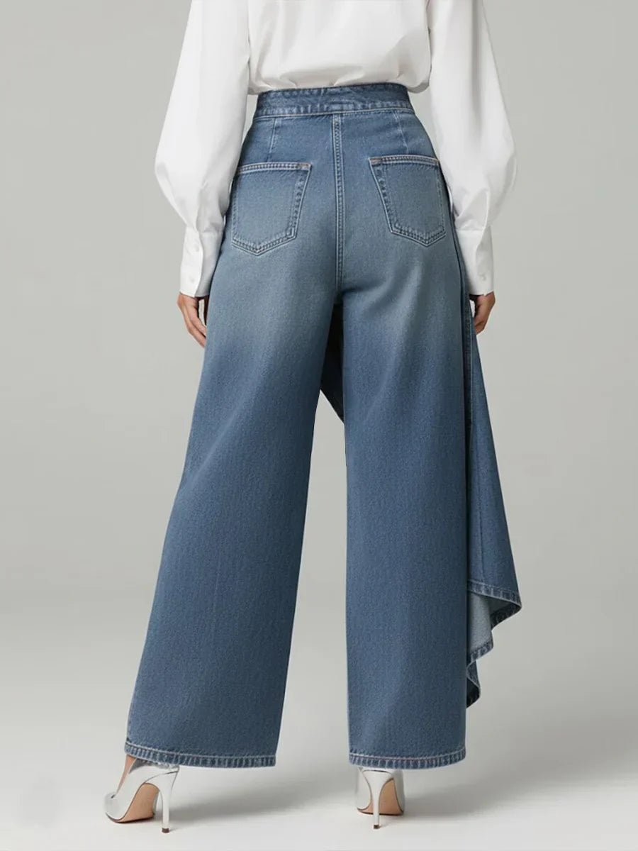Women's High-Waisted Wide-Leg Jeans