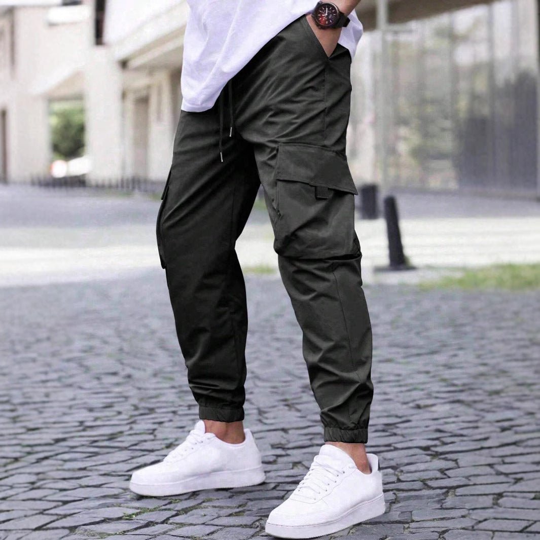 Men's Cargo Jogger Pants - Black