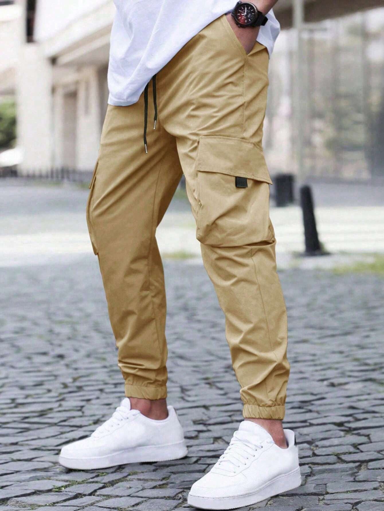 Men's Cargo Jogger Pants - Khaki