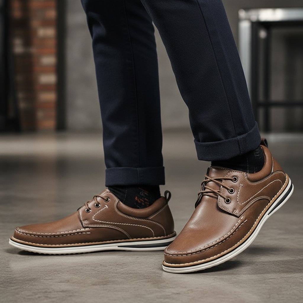 Men's Leather Derby Shoes