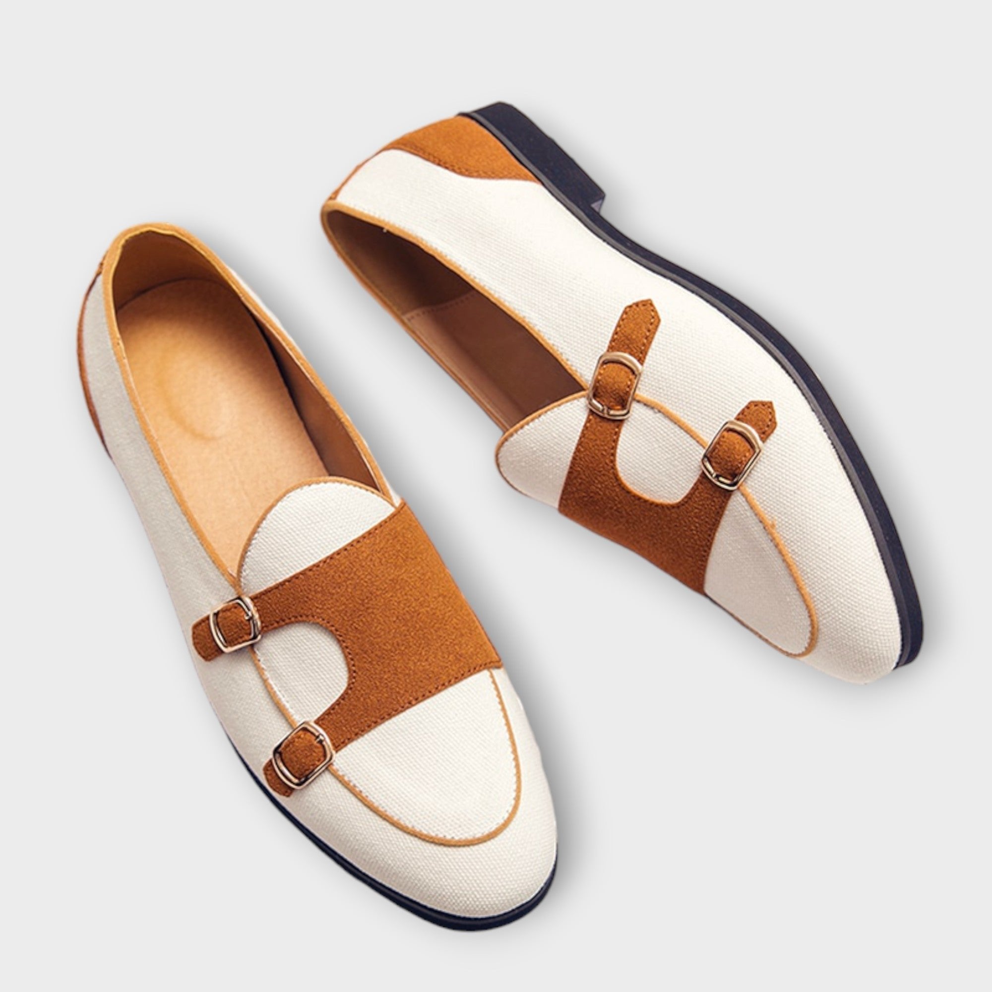 Men's Monk Strap Loafers - White