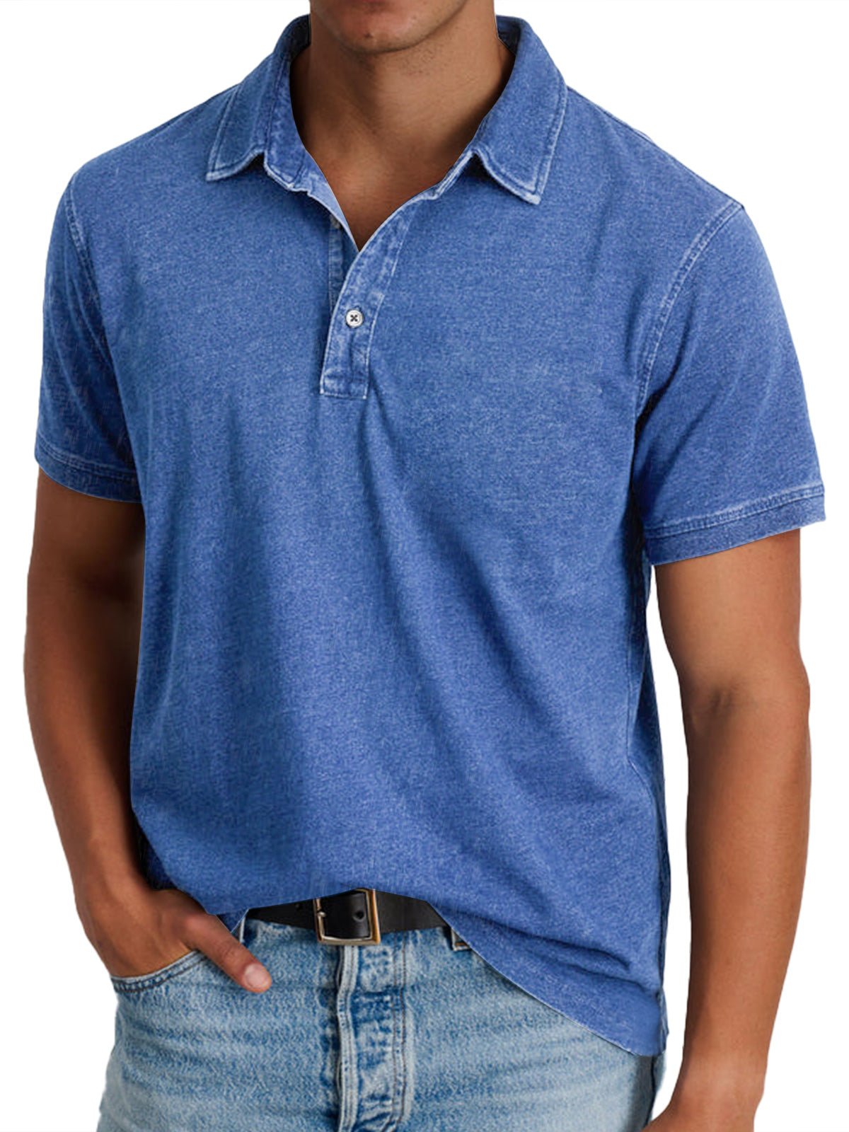 Men's Polo Shirt - Blue