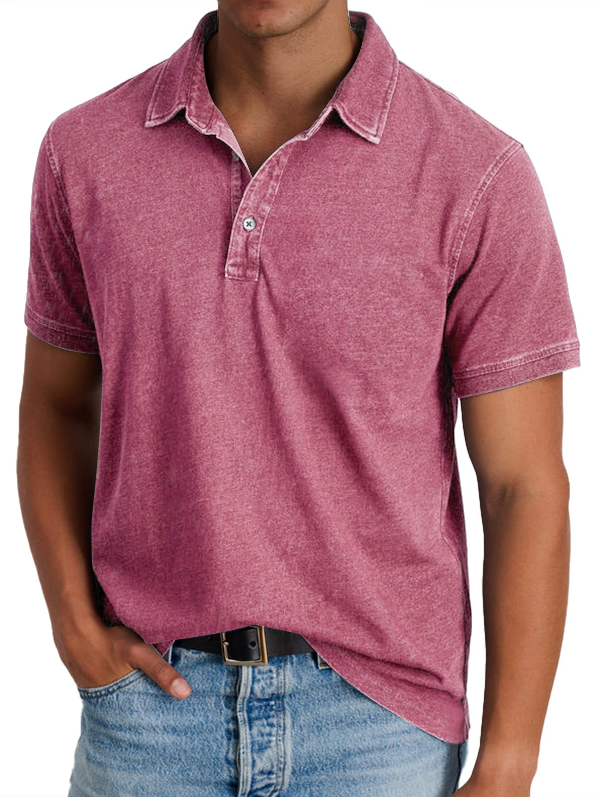 Men's Polo Shirt - Pink