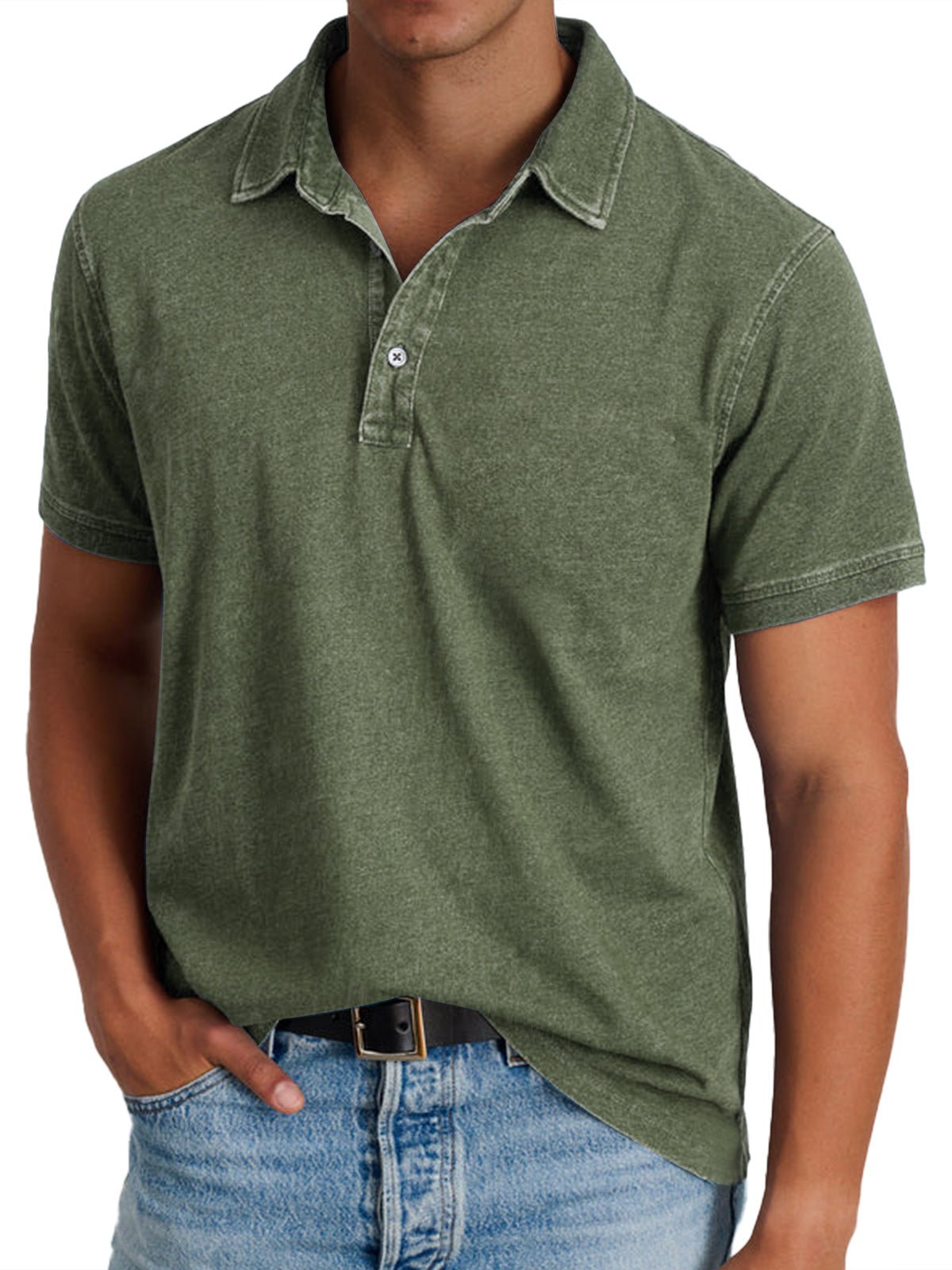 Men's Polo Shirt - Army Green