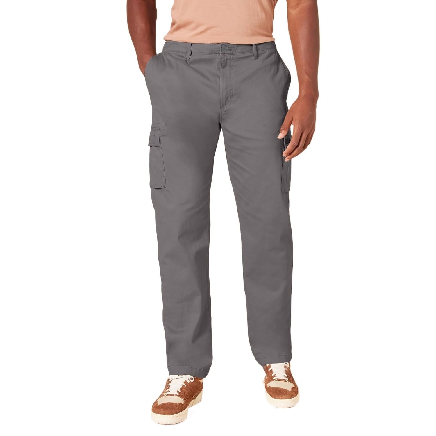 Men's Cotton Twill Cargo Pants - L