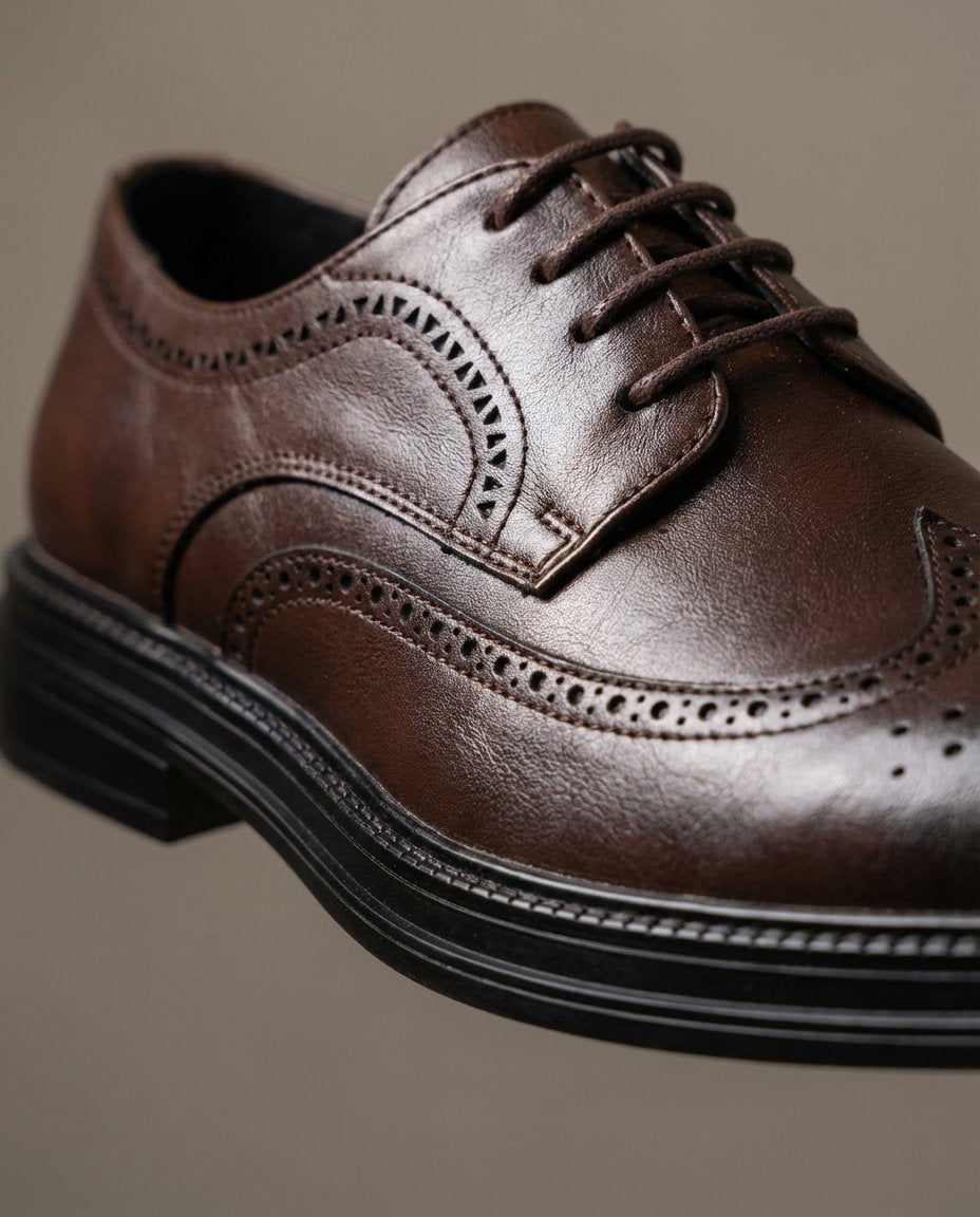 Men's Leather Wingtip Brogues