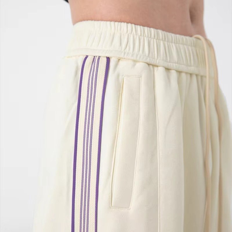 Men's Striped Wide-Leg Sweatpants