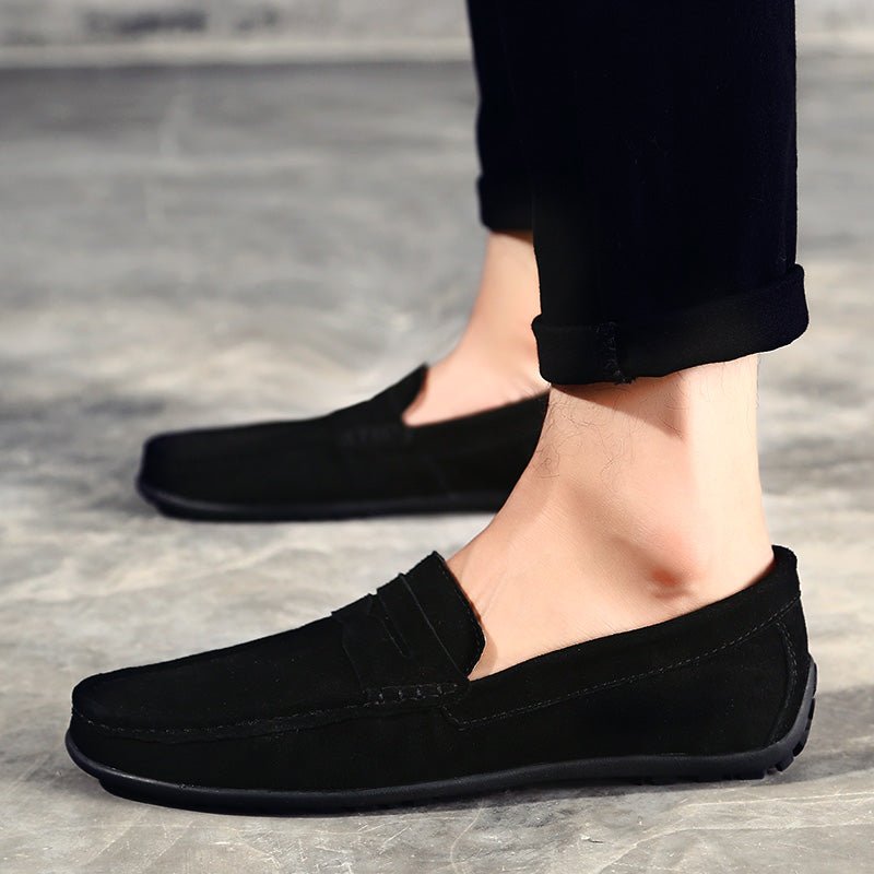 Men's Suede Penny Loafers