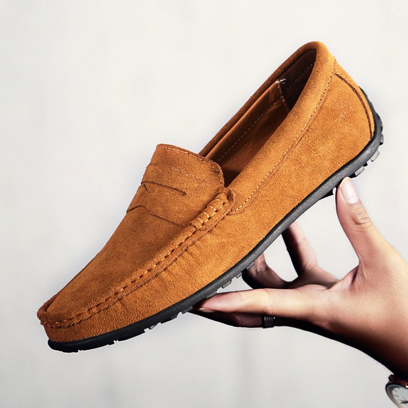Men's Suede Penny Loafers