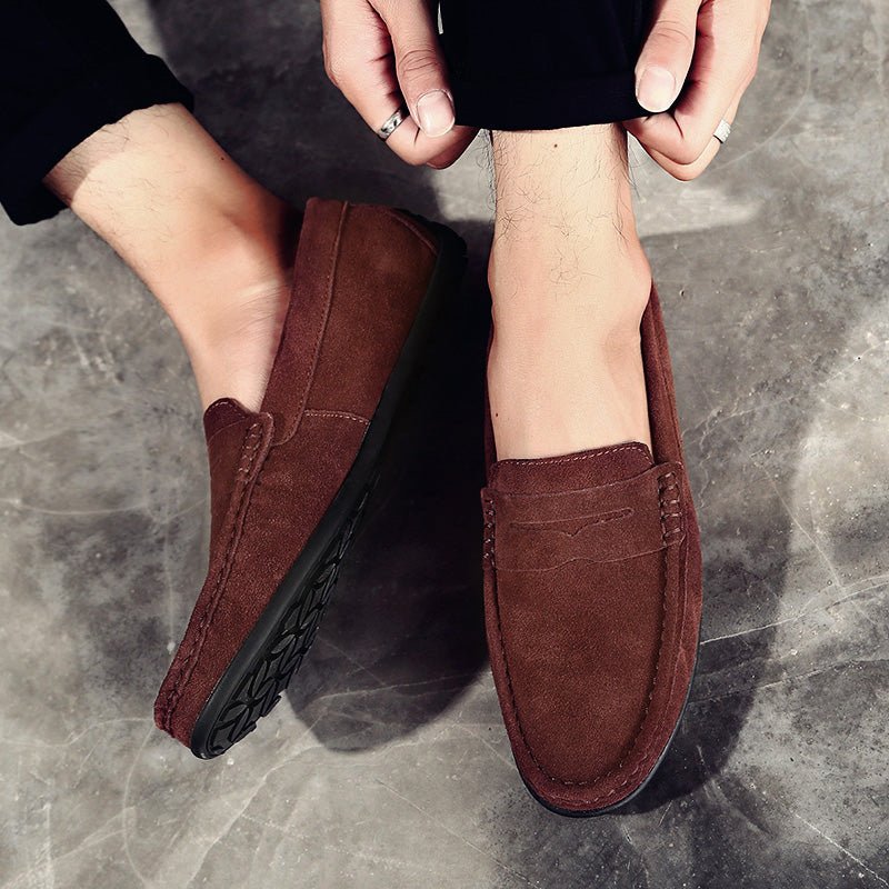 Men's Suede Penny Loafers