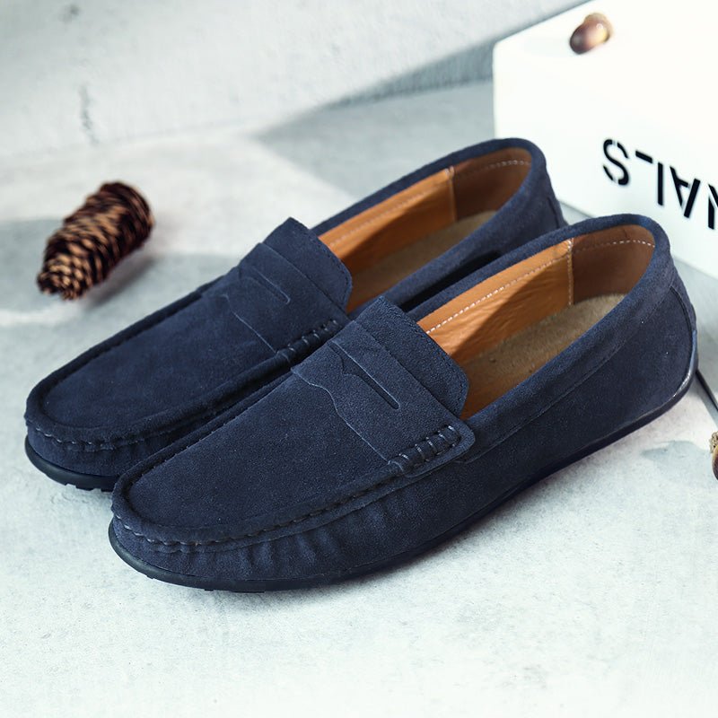 Men's Suede Penny Loafers