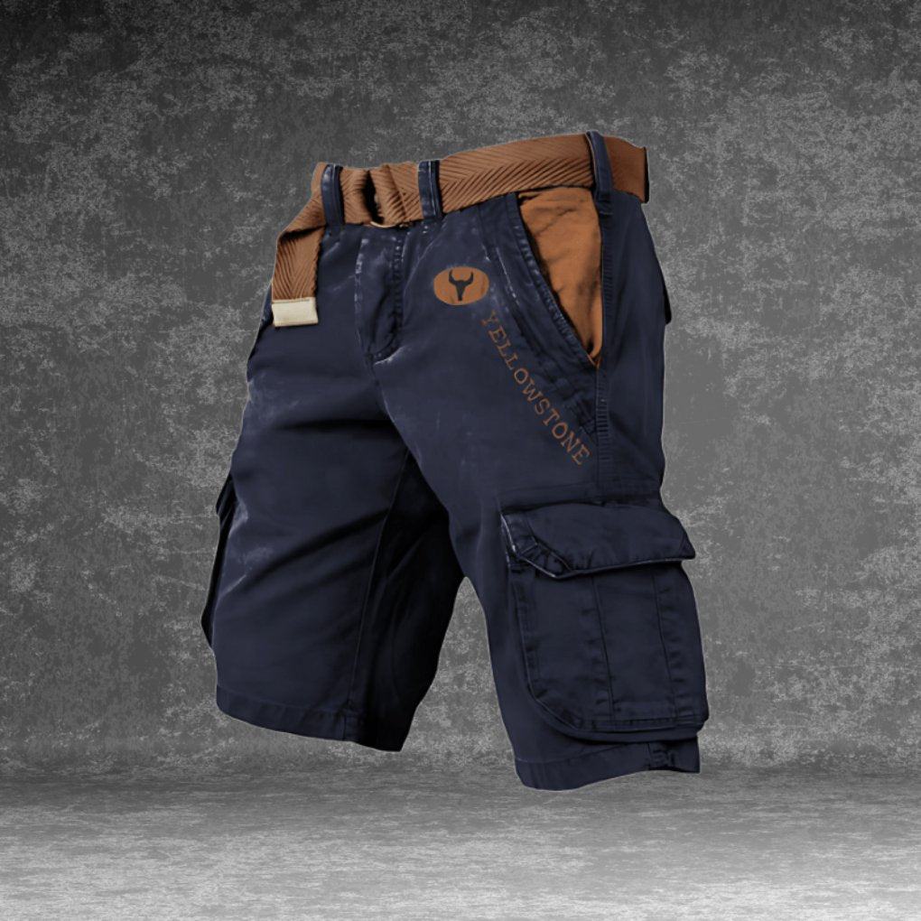 Men's Cargo Shorts - Navy Blue