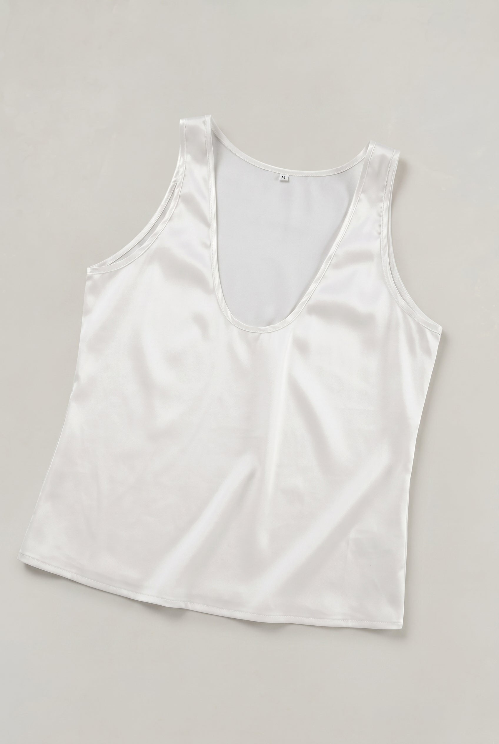 Women's Satin Racerback Tank Top