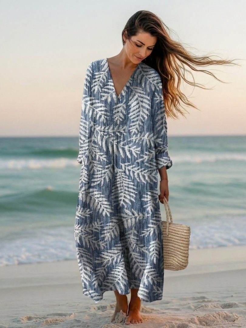 Women's Floral Beach Maxi Dress
