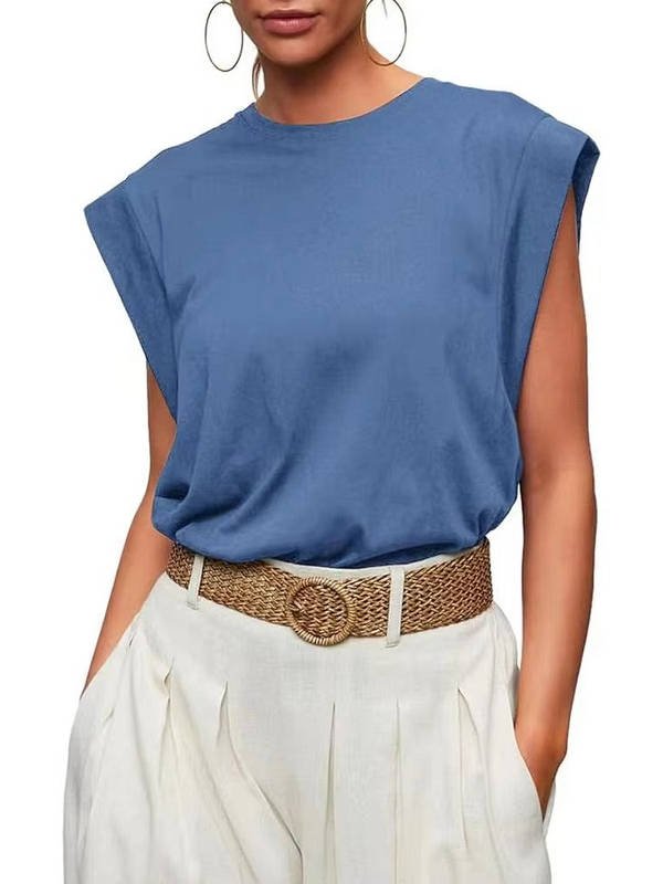 Women's Knit Tank Top - Blue