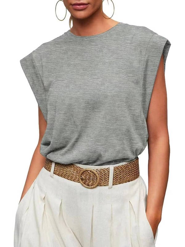 Women's Knit Tank Top - Gray