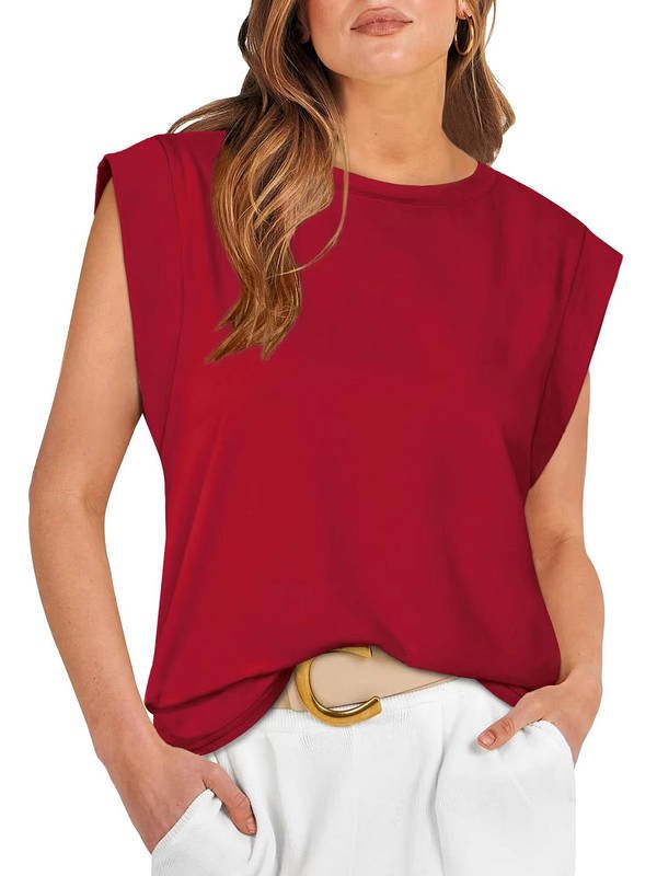 Women's Knit Tank Top - Red