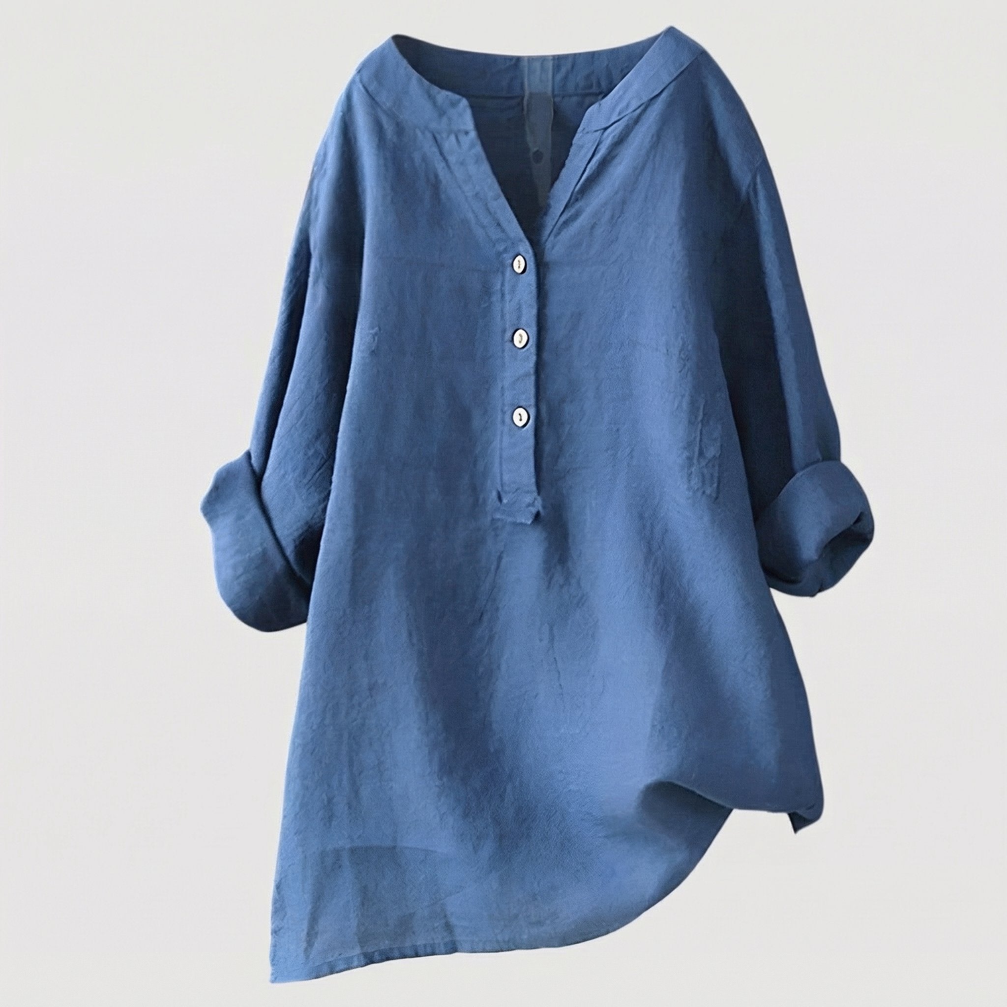 Women's Oversized Tunic Blouse - Royal Blue