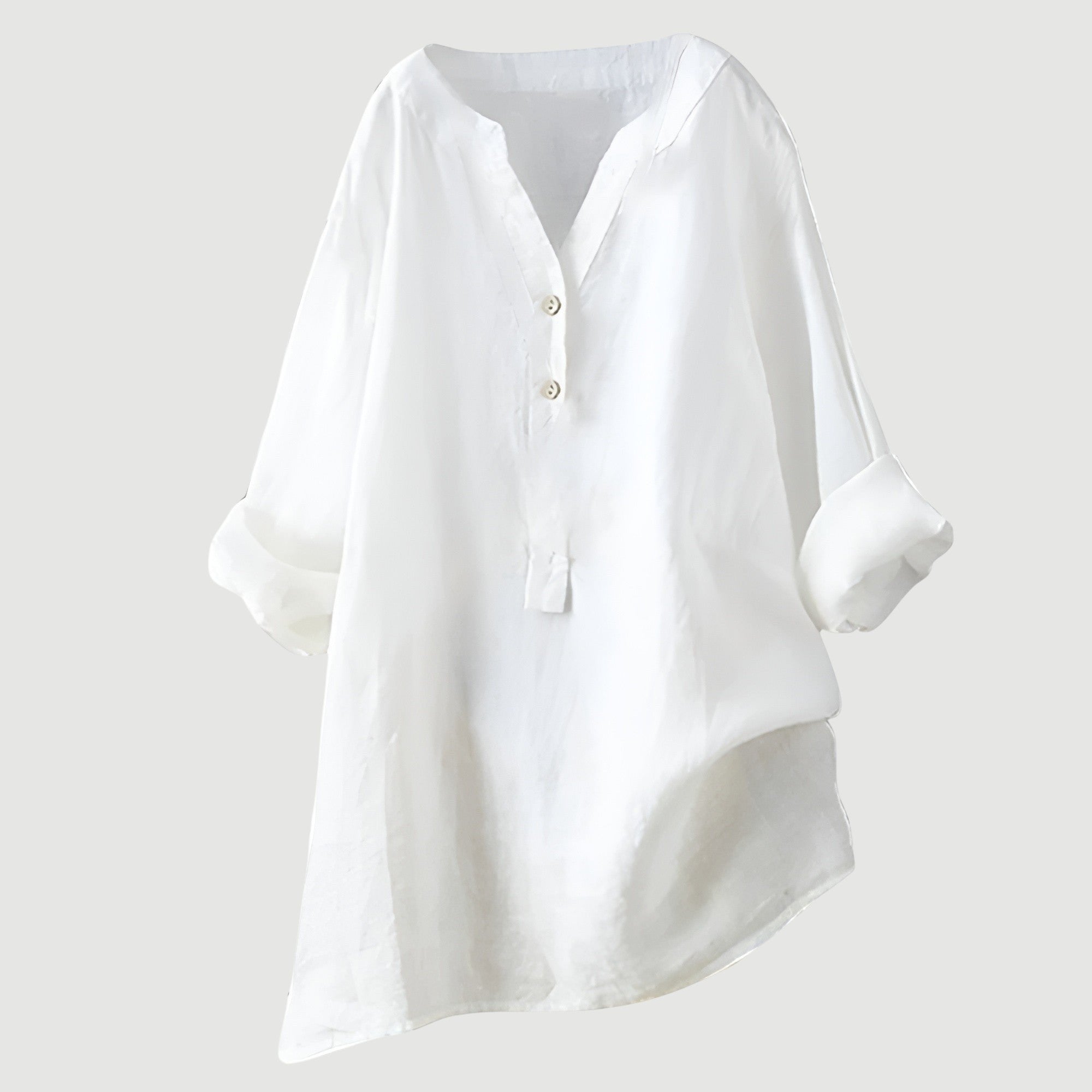 Women's Oversized Tunic Blouse - White