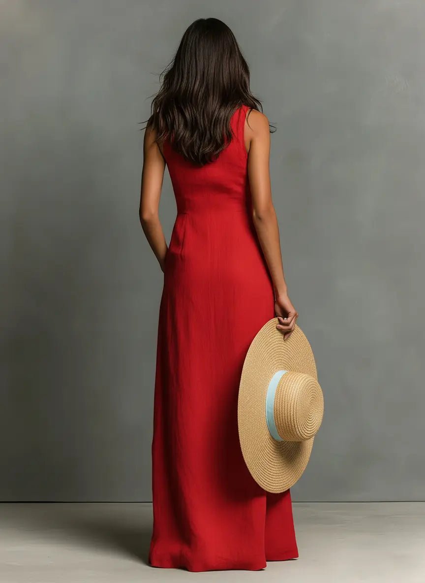 Women's Vacation Maxi Shirt Dress