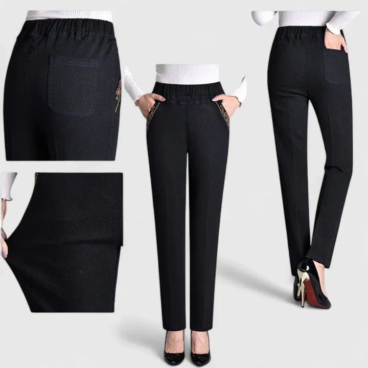 Women's High-Waisted Slim Jeans