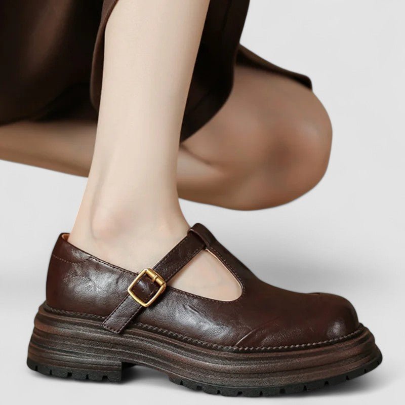 Women's Leather Mary Jane Shoes