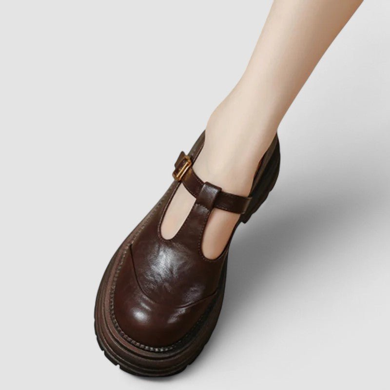 Women's Leather Mary Jane Shoes