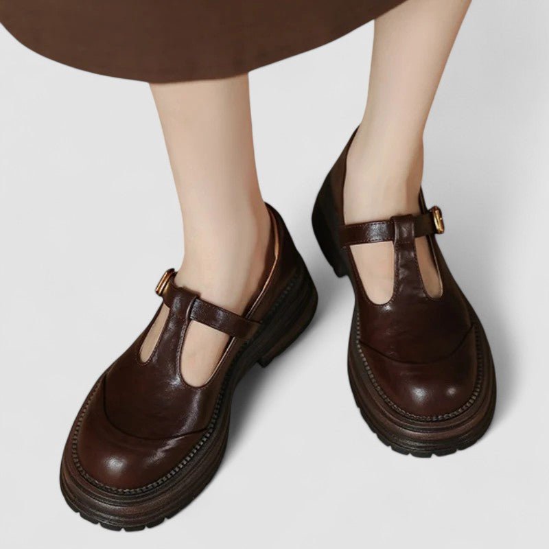 Women's Leather Mary Jane Shoes