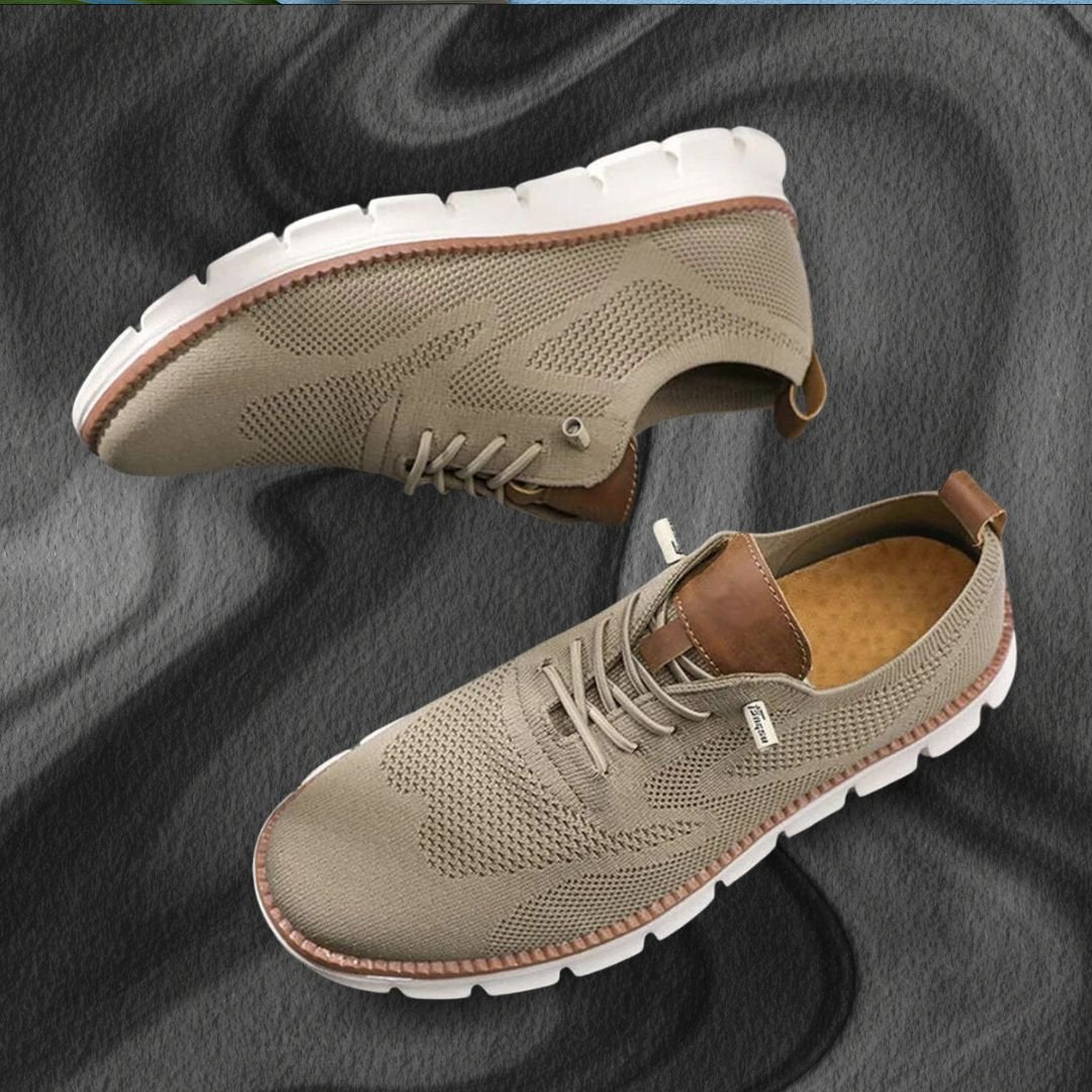 Men's Knit Lace-Up Sneakers