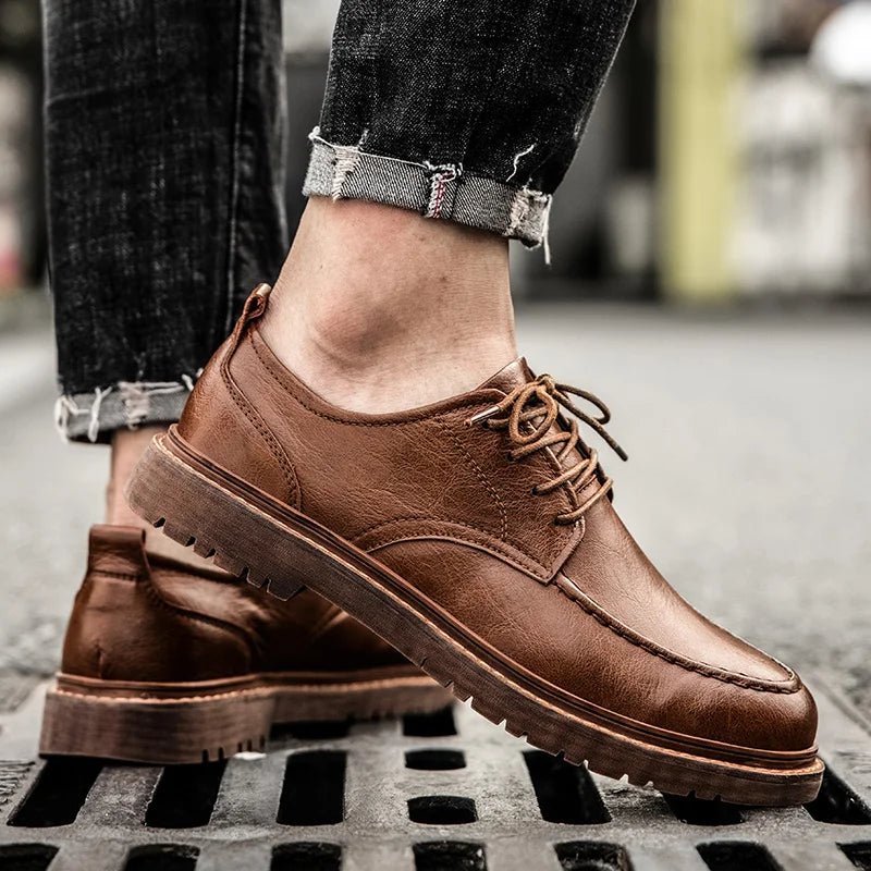Men's Leather Derby Shoes