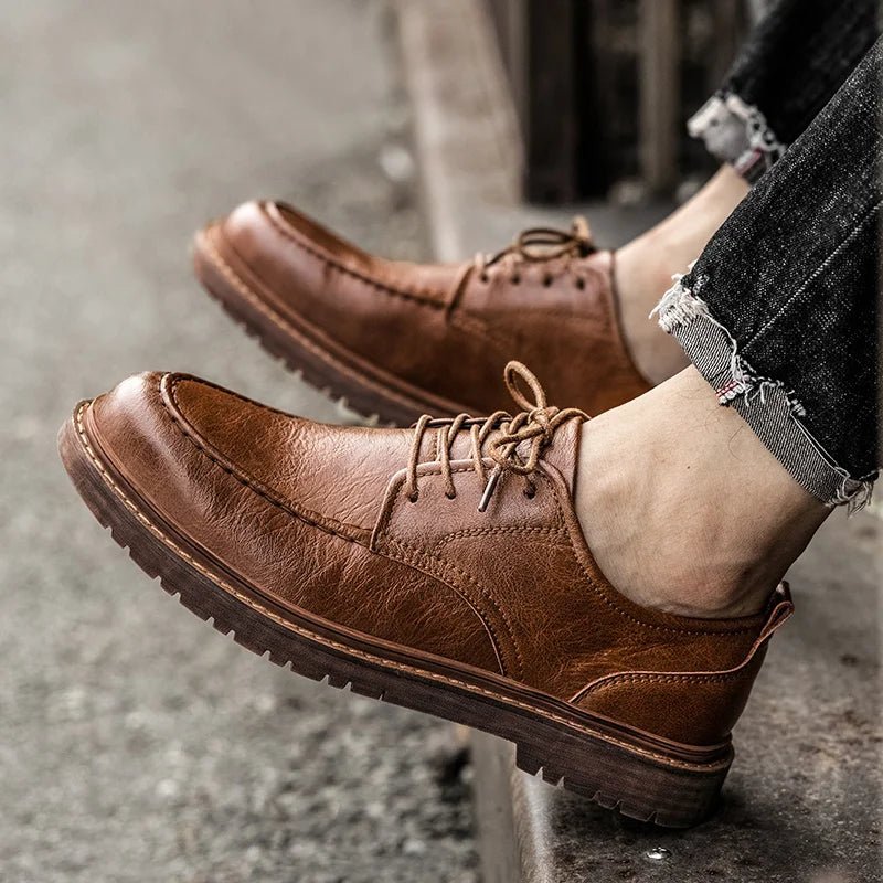 Men's Leather Derby Shoes