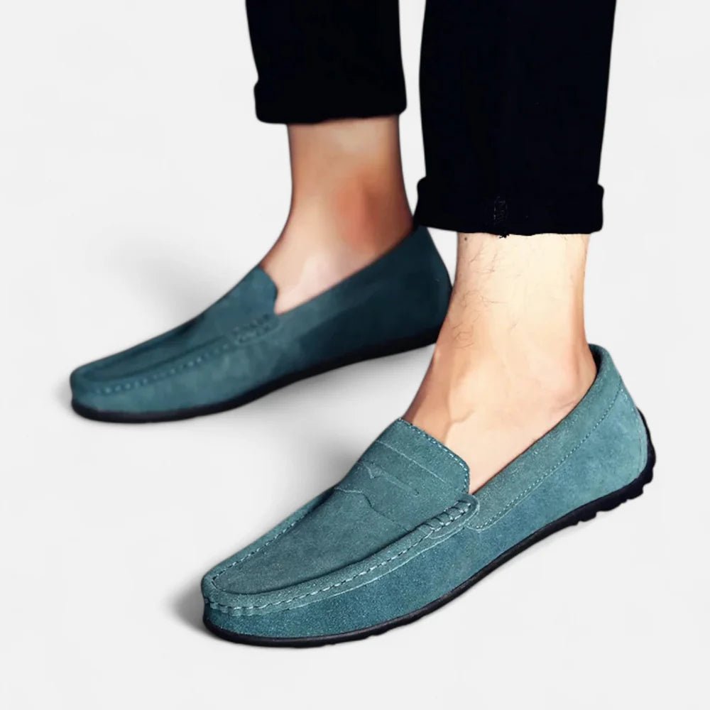 Men's Suede Penny Loafers