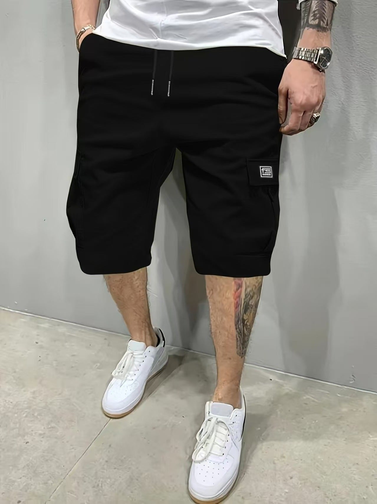 Men's Cargo Shorts - Black