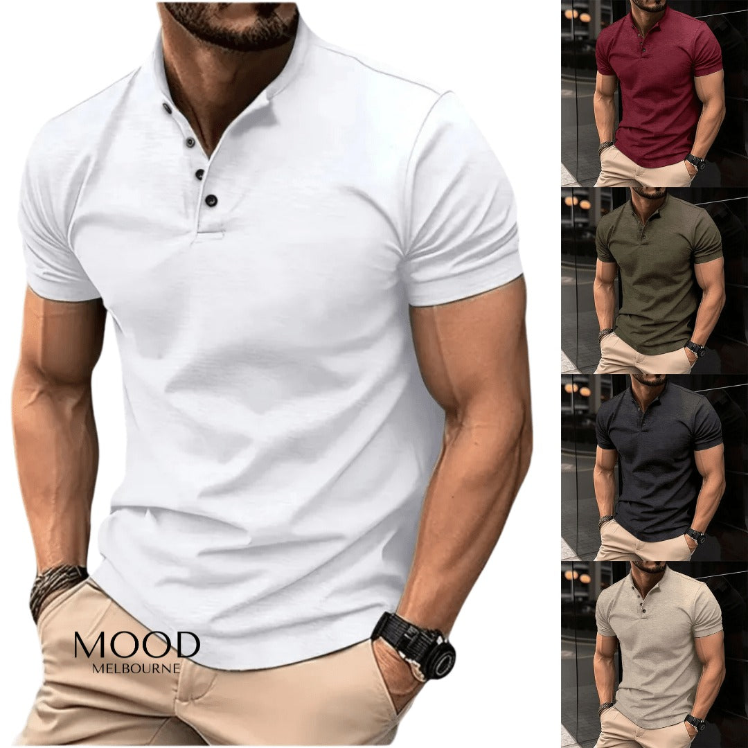 Slim Fit Henley Shirt