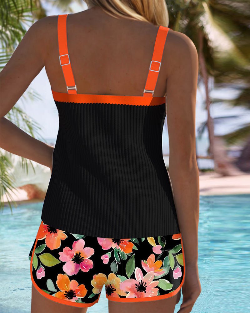 Women's Floral Tankini Set
