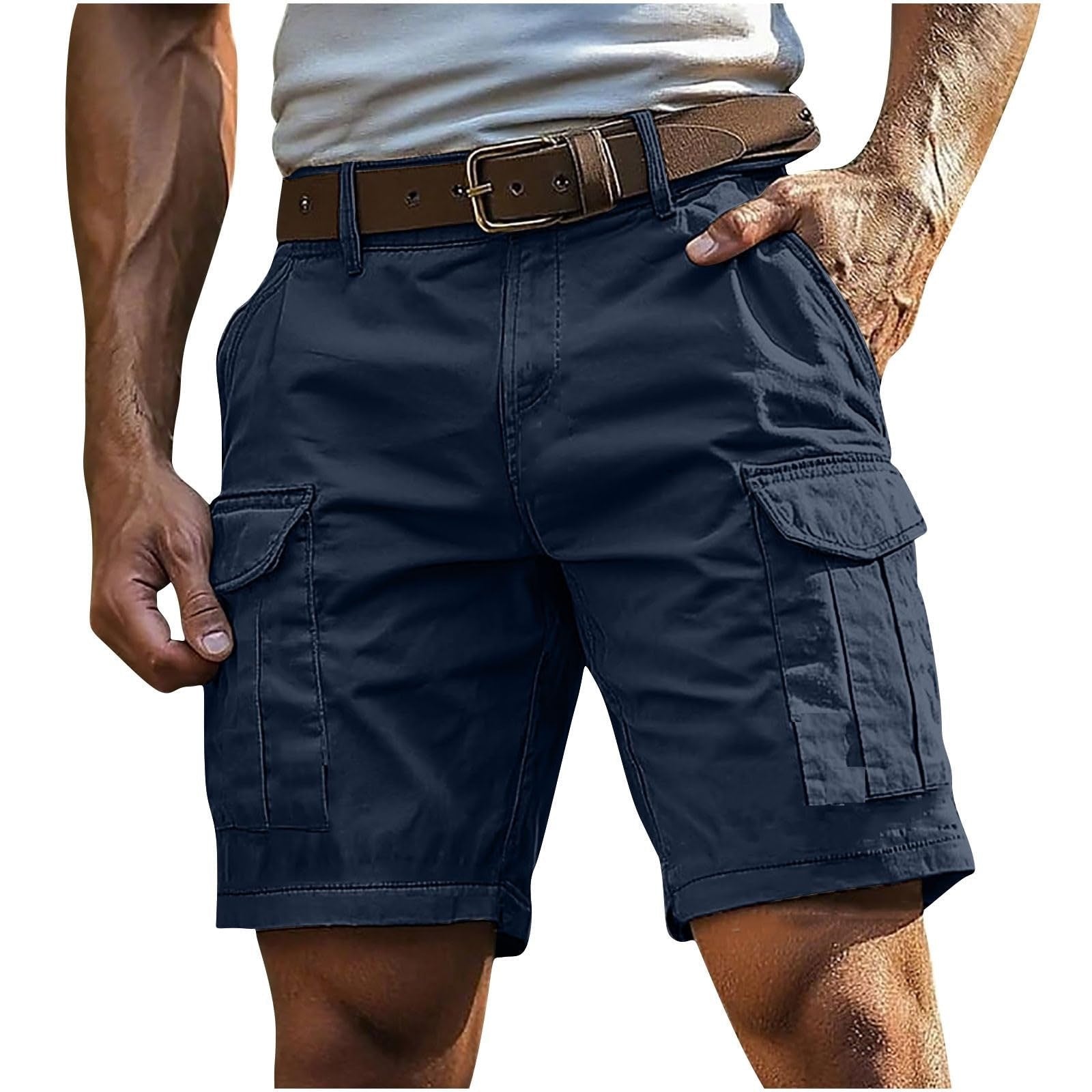 Men's Cargo Shorts - Navy Blue