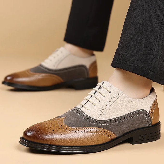 Men's Leather Brogue Oxfords