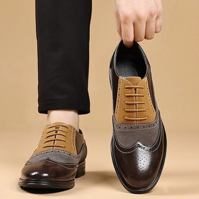 Men's Leather Brogue Oxfords