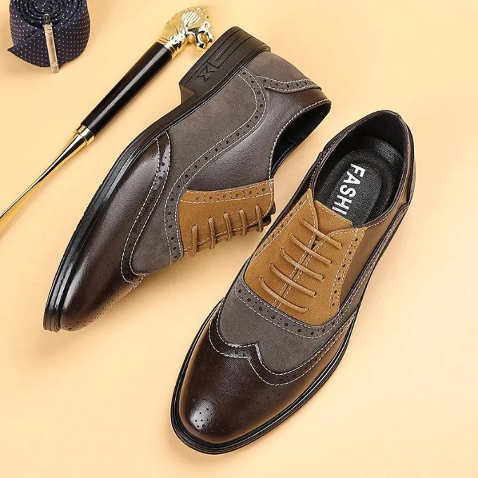 Men's Leather Brogue Oxfords