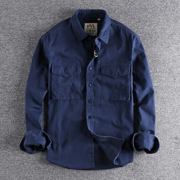 Men's Shirt Jacket - Marine Blue