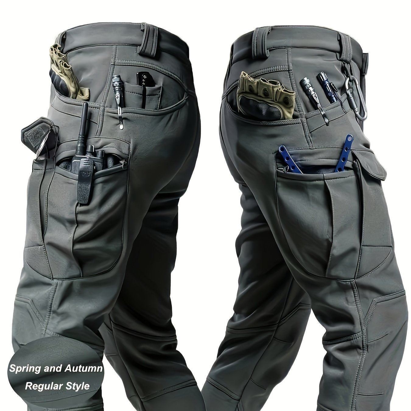 Men's Cargo Pants - Dark Grey