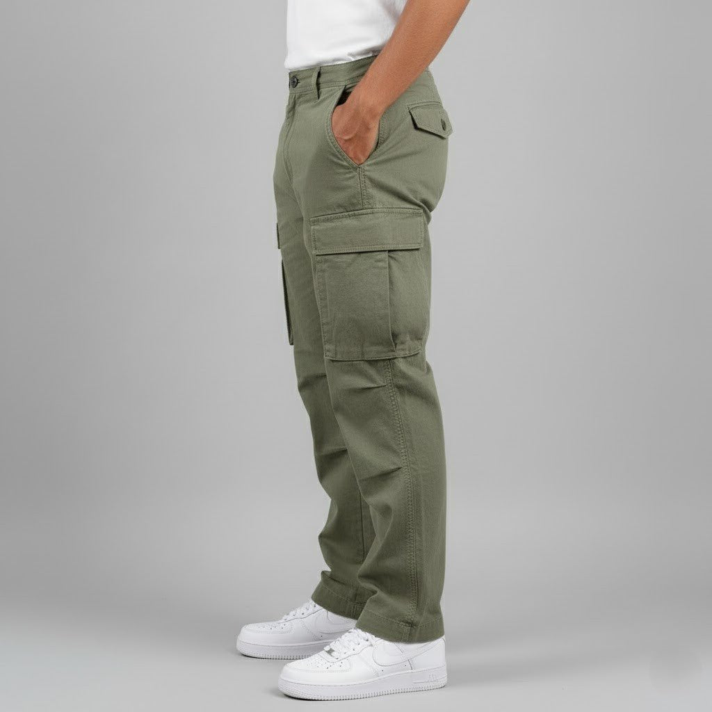 Men's Straight Fit Cargo Pants