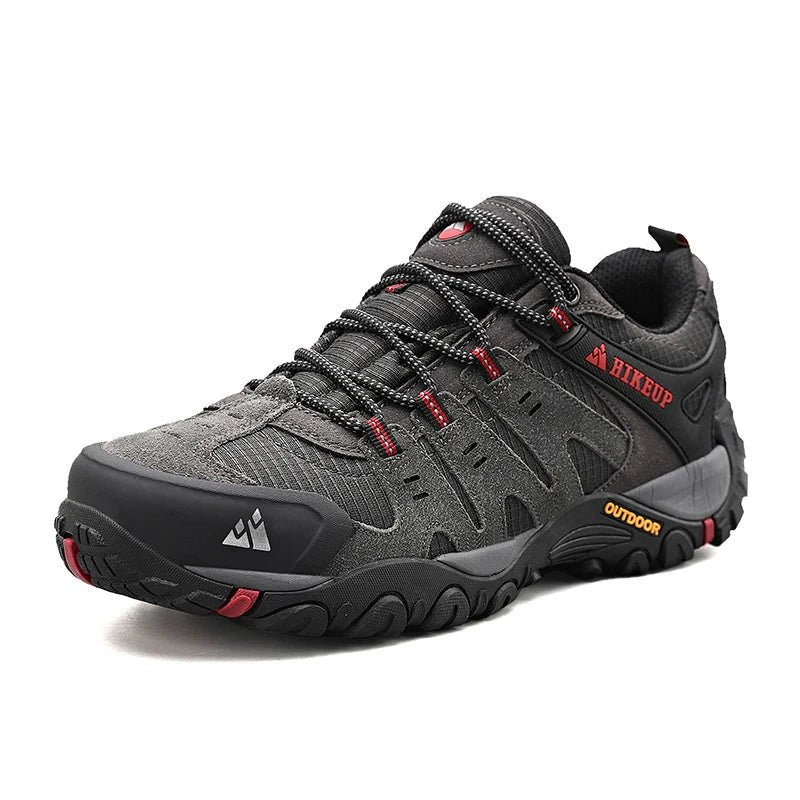 Men's Suede Hiking Shoes - Gray