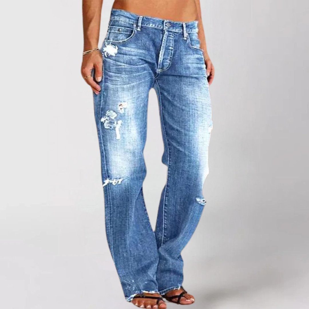 Women's Straight-Leg Jeans - Blue
