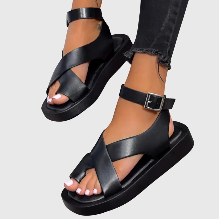 Women's Faux Leather Platform Sandals