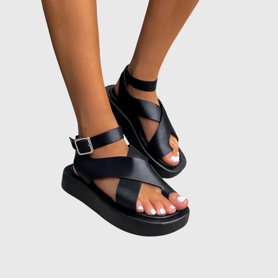 Women's Faux Leather Platform Sandals