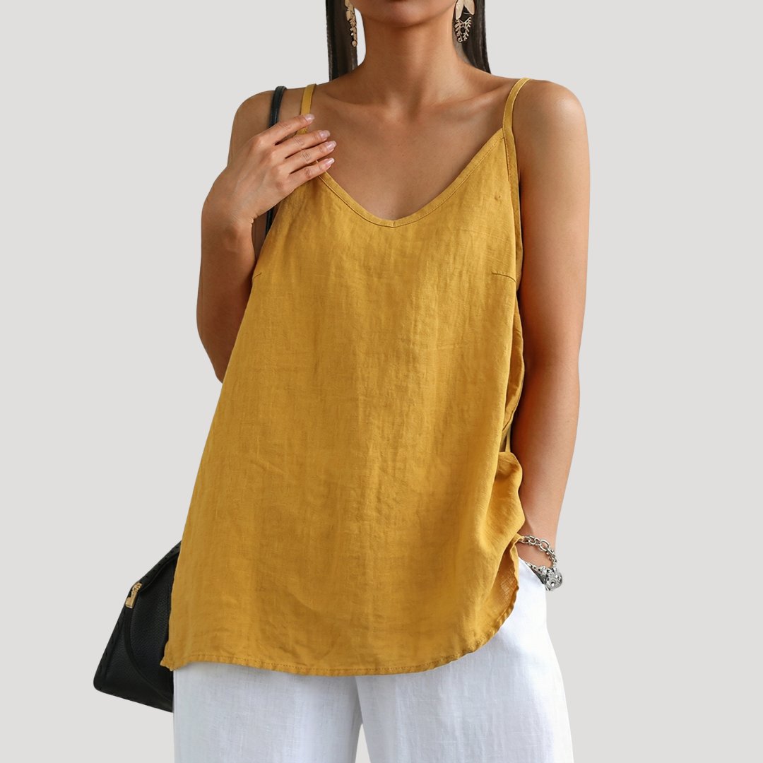 Women's V-Neck Camisole - Yellow